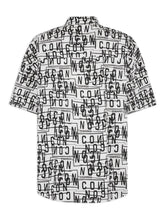 Icon-print cotton shirt